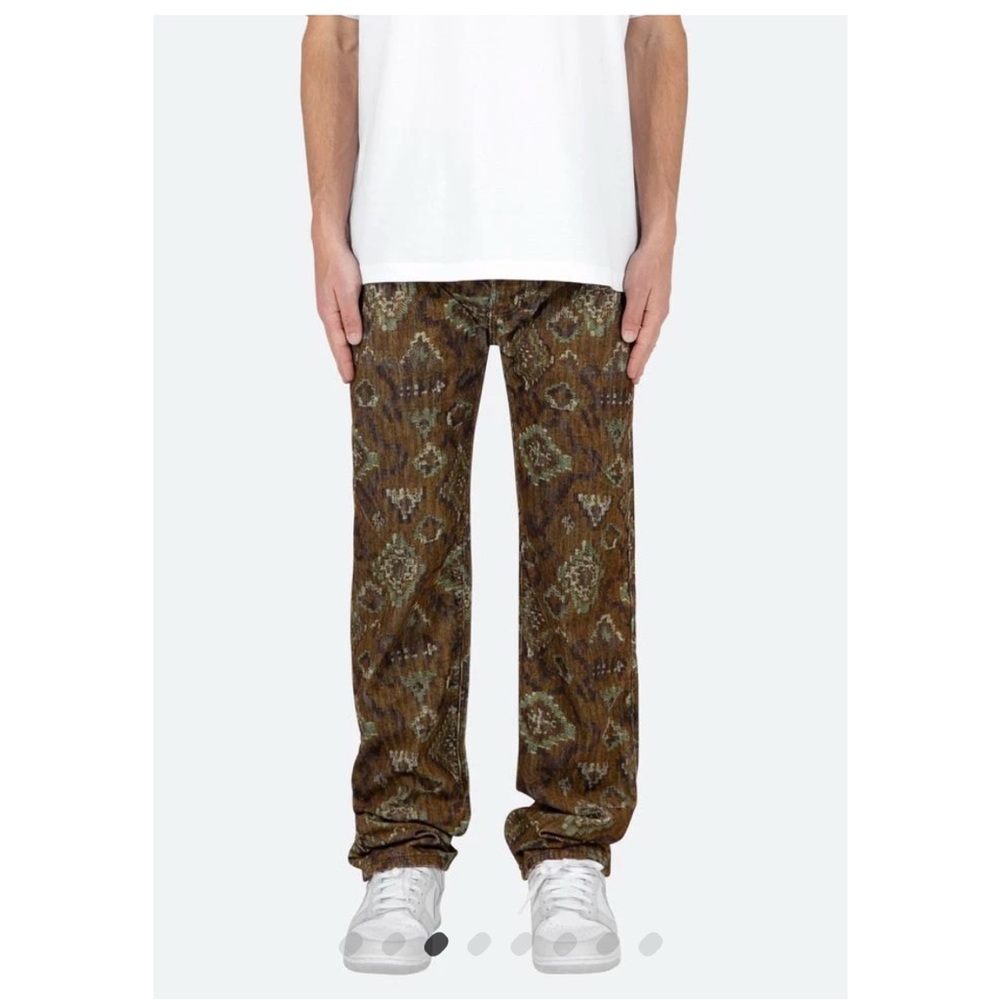MNML Brown Patterned Men's Pants